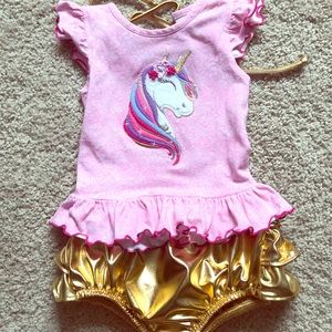 Ricrac and Ruffles 18mo unicorn w/ bloomers